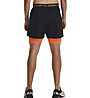 Under Armour Vanish Woven 2in1 Vent M - Trainingshosen - Herren, Black/Orange