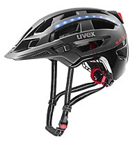 Uvex Finale light - casco bici con led, Black
