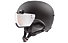 Uvex hlmt 500 visor - casco sci alpino, Black mat