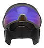 Uvex Hlmt 700 Visor Vario - casco sci alpino, Black Mat
