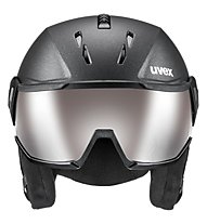 Uvex Instinct visor pro v - casco da sci, Black