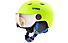 Uvex Visor Pro - casco da sci - bambino, Yellow Neon mat