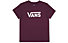 Vans WM Drop V SS Crew B Portal Royal - T-Shirt - Damen, Dark Red