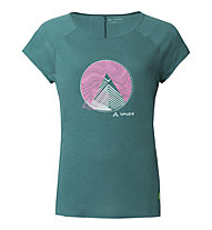 Vaude Tekoa II - T-shirt - donna, Green/Pink