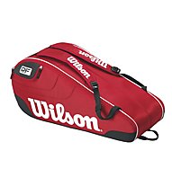 Wilson Federer Team III 6 Pack RD - borsa tennis, Red