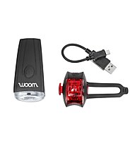 Woom Cyclope - kit luci, White/Red